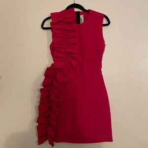MSGM Ruffle Crepe Dress - Size 38